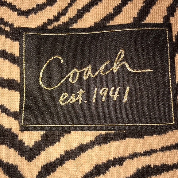Coach Animal Print Scarf EUC - Picture 3 of 4